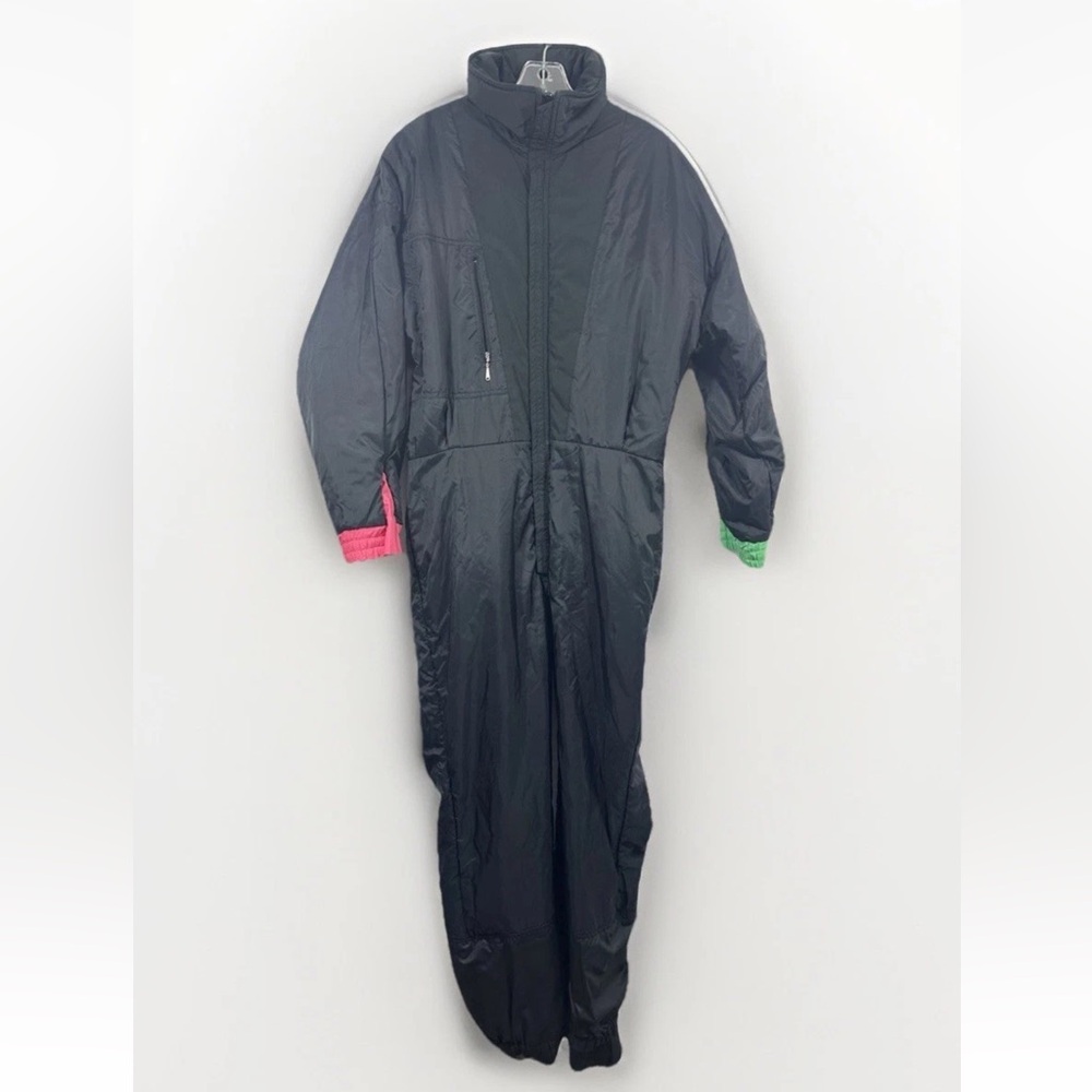 Mistral Ski Suit Snowsuit Sz 14 Big 80’ One Piece Post Modern Snow Color block - Picture 10 of 16